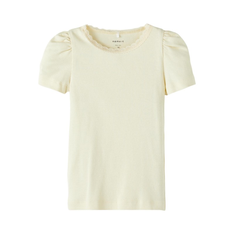 Name it Mini Kortärmad Top, Lemon Ice, Storlek 86