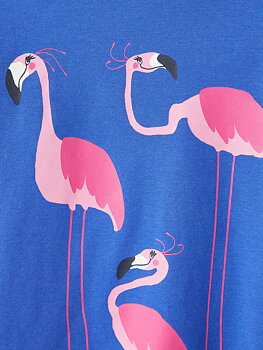 Name it Mini Blå Flamingo T-shirt, Storlek 98