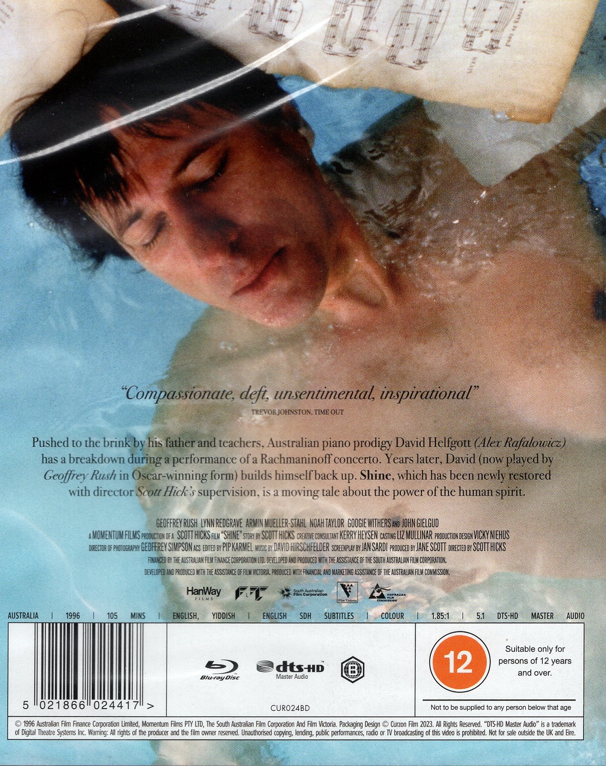 Shine (ej svensk text) (Blu-ray) - 2