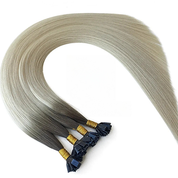 Russian Luxe Line - Keratin - 50 cm - Färg T7-M60ICE (Rooted Balayage Ice Cloud Fine Mix)