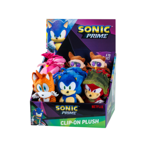 Sonic Plysch 15 cm med Klämma - 8