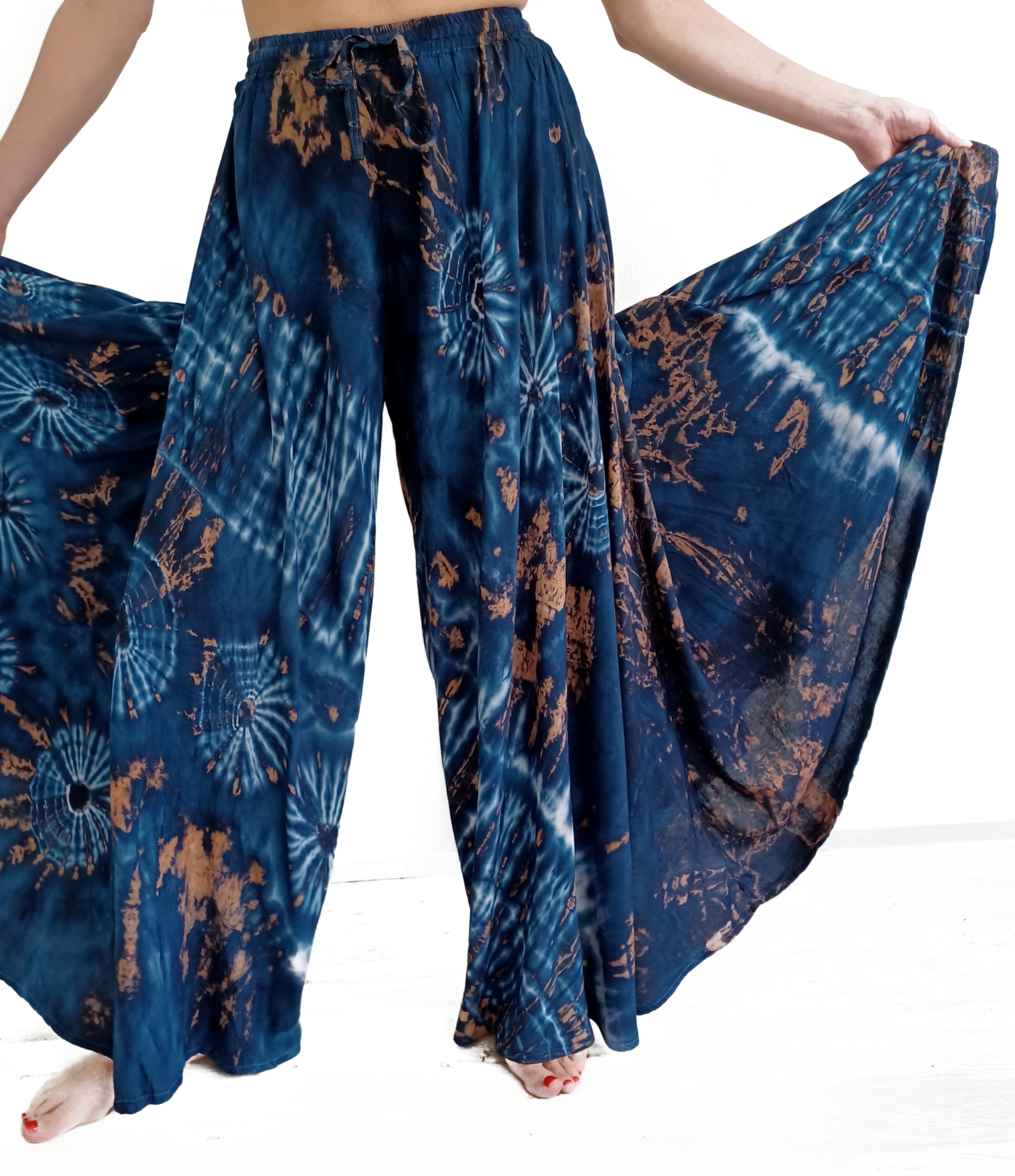 Byxa i Batik med Härligt vida ben  - 3