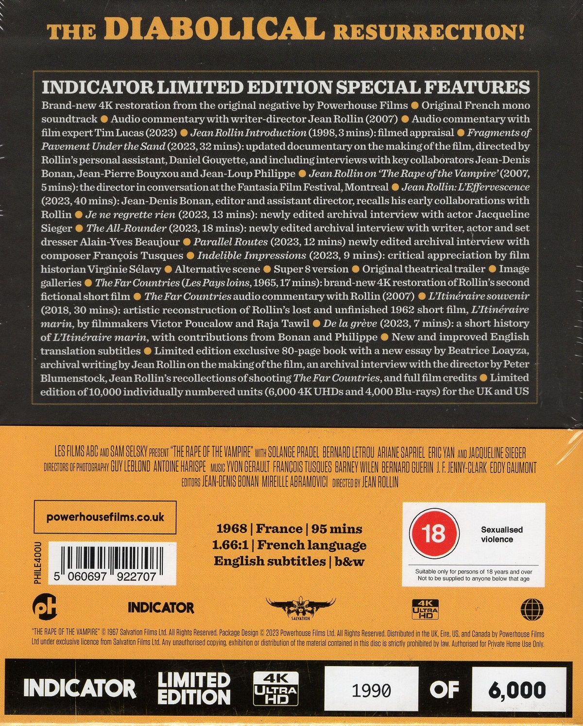 Rape of the Vampire (Limited Edition) (ej svensk text) (4K Ultra HD) - 2
