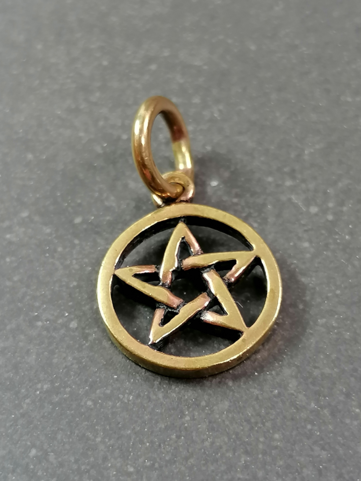 Pentagram -  Hänge i Brons - Liten