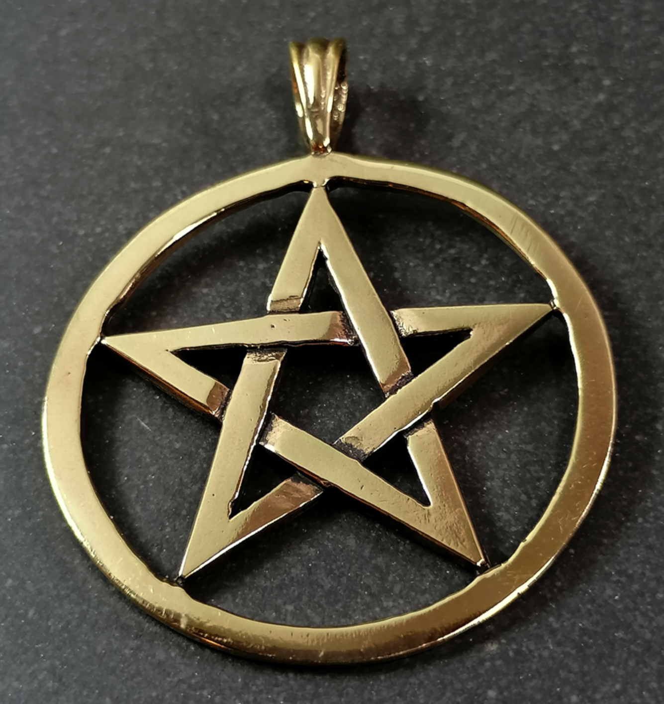 Pentagram Hänge i Brons - XL