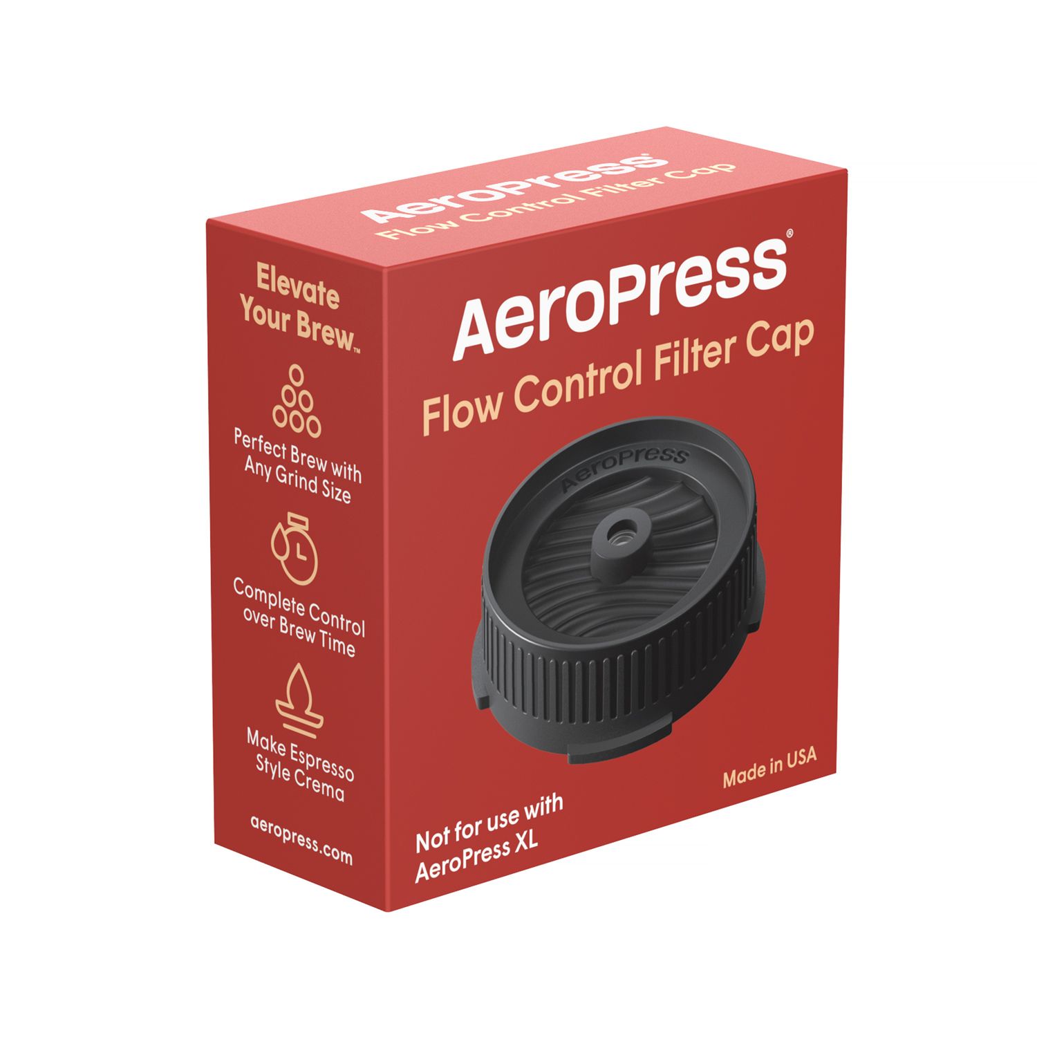 AeroPress Flow Control Filter Cap – Tillbehör för Espresso-lik Crema & Förlängd Bryggtid - 4