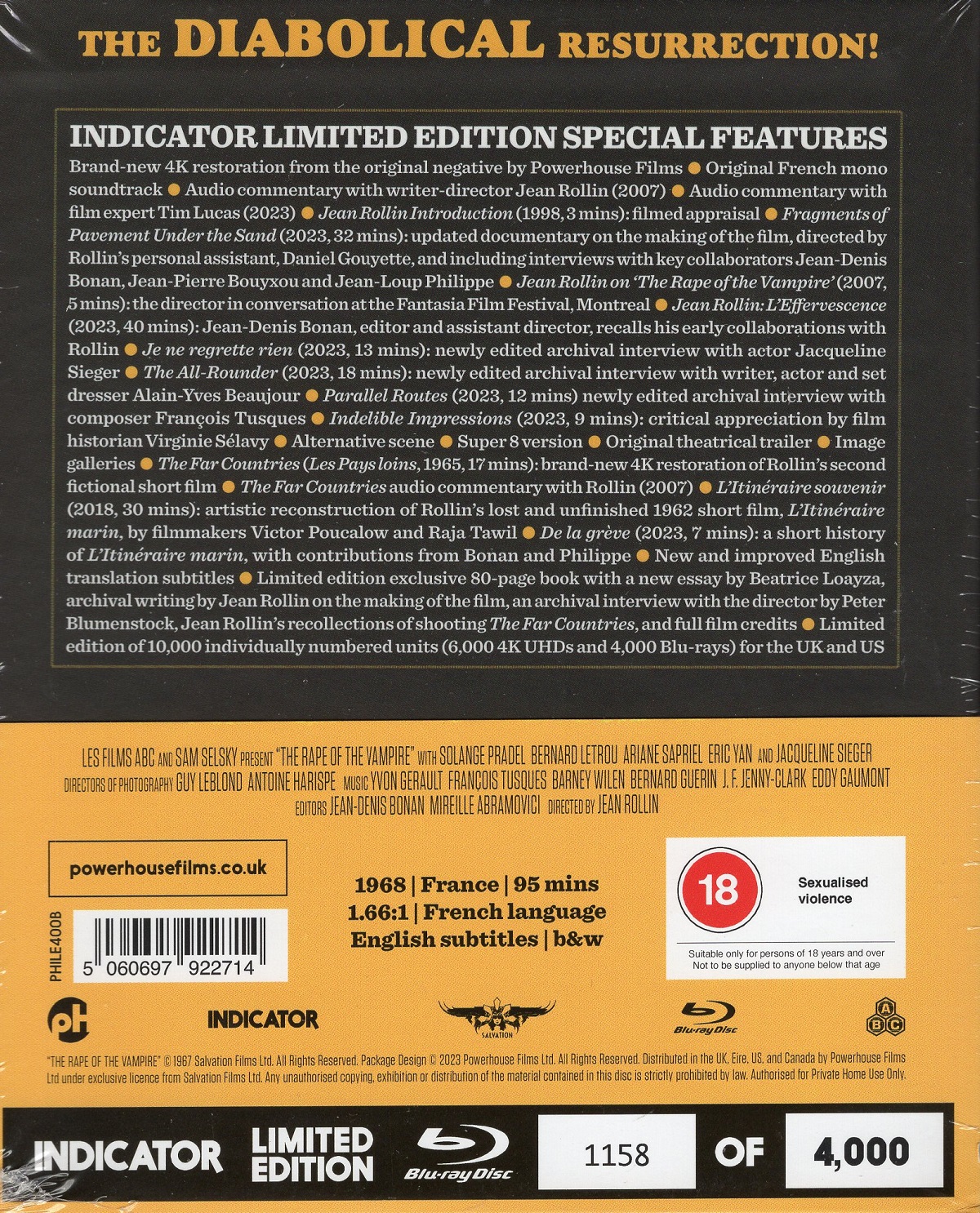 Rape of the Vampire (Limited Edition) (ej svensk text) (Blu-ray) - 2