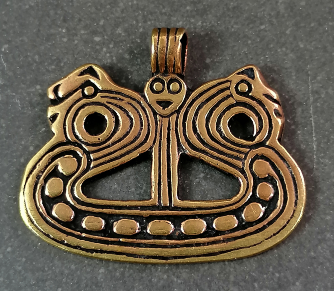 Vikingaskepp - Hänge i Brons 