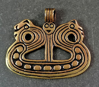 Vikingaskepp - Hänge i Brons 