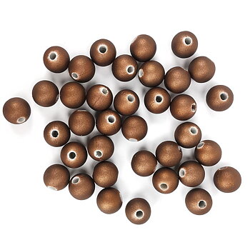 Akrylpärlor 8mm brun ca 100st