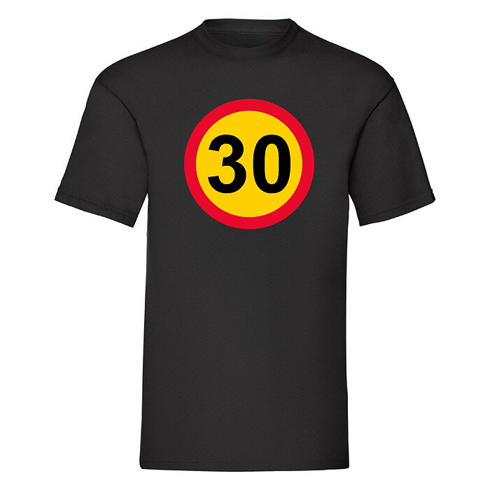 T-shirt 30 skylt
