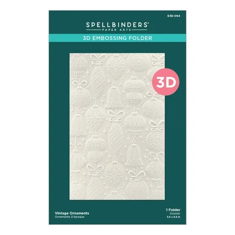 Vintage Ornaments 3D Embossing Folder - 3
