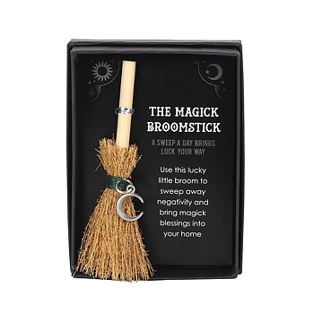 Halvmåne  Mini Magick Broomstick - Lycka / positiv energi - Triple Moon