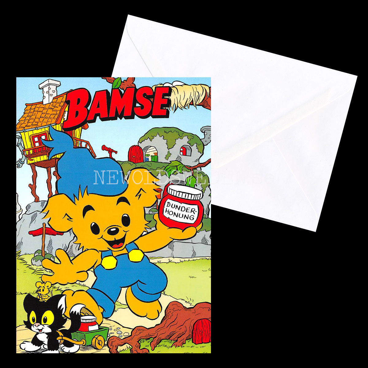 Grattis BAMSE Dubbelkort med kuvert - 999 - 3