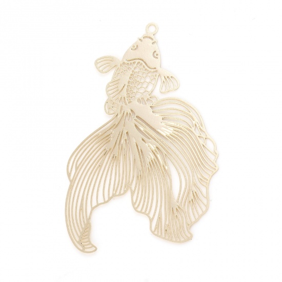 Berlock -  Guldfisk filigree, Guld