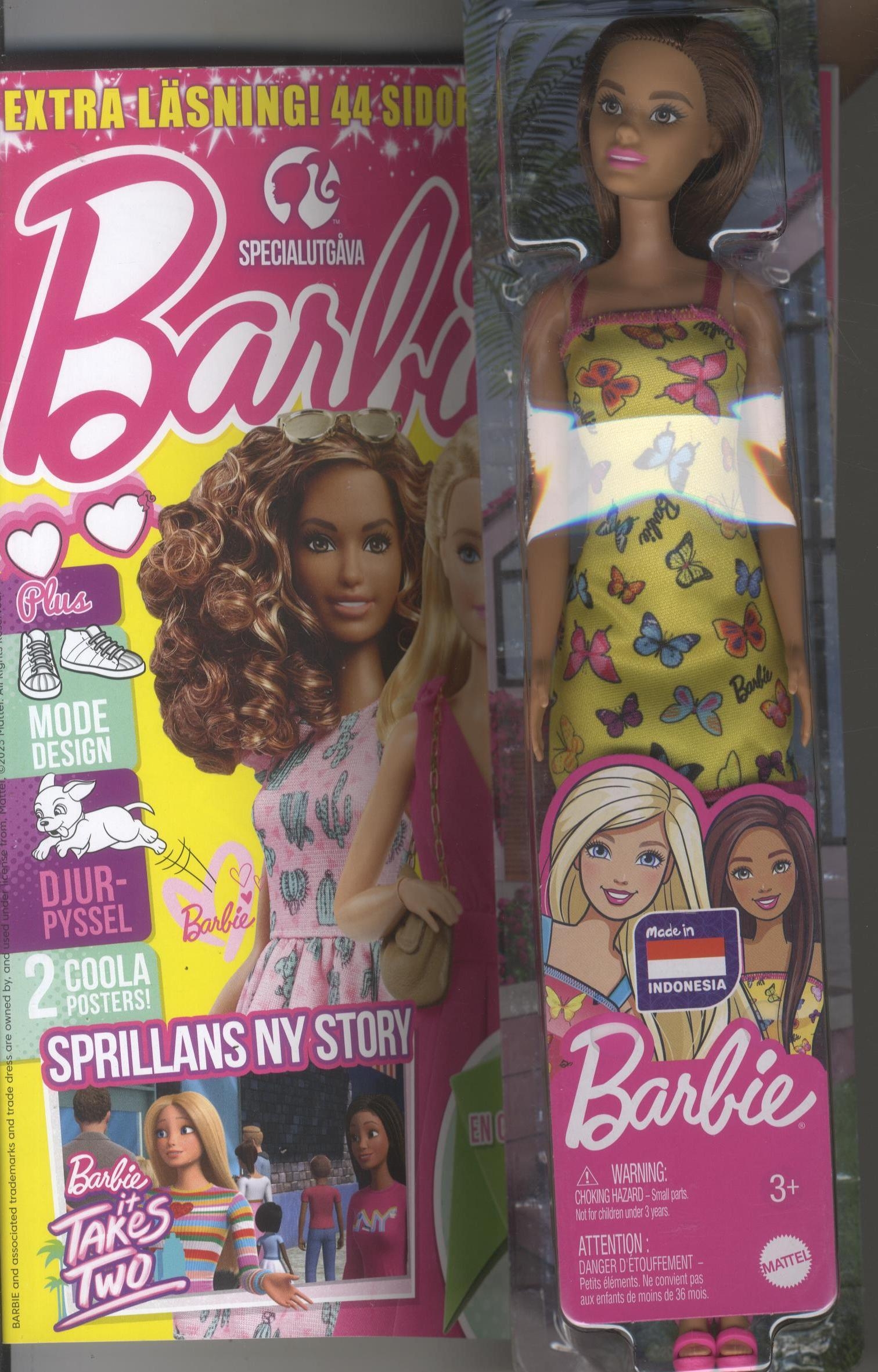 Egmont Junior nr 4 2023, Barbiedocka på köpet!