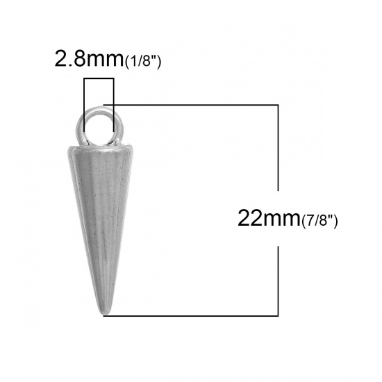 Berlock - Spike 3D Silver - 2