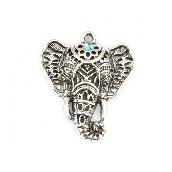 Berlock -   Boho Chic Elefant m rhinestone