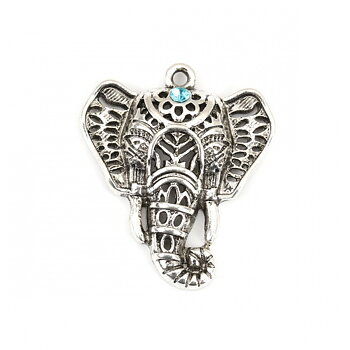 Charm -  Boho  Elephant rhinestone