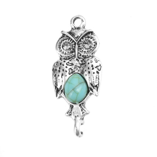 Charm -  Boho  Owl rhinestone