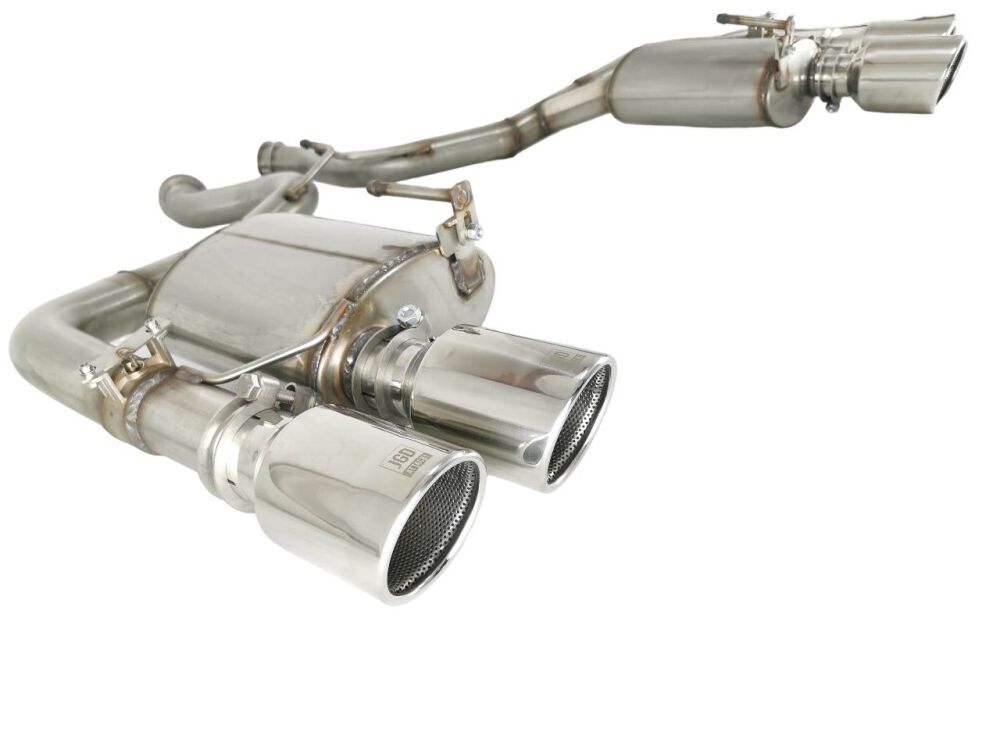 Axle-Back Active Exhaust System + X-Pipe (MUSTANG 15-22 GT) - 3