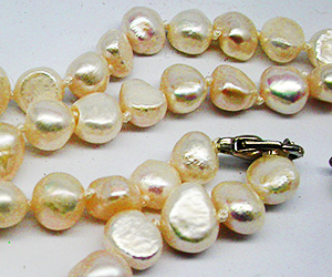 Hermoso conjunto de piedras preciosas de perlas genuinas - 2