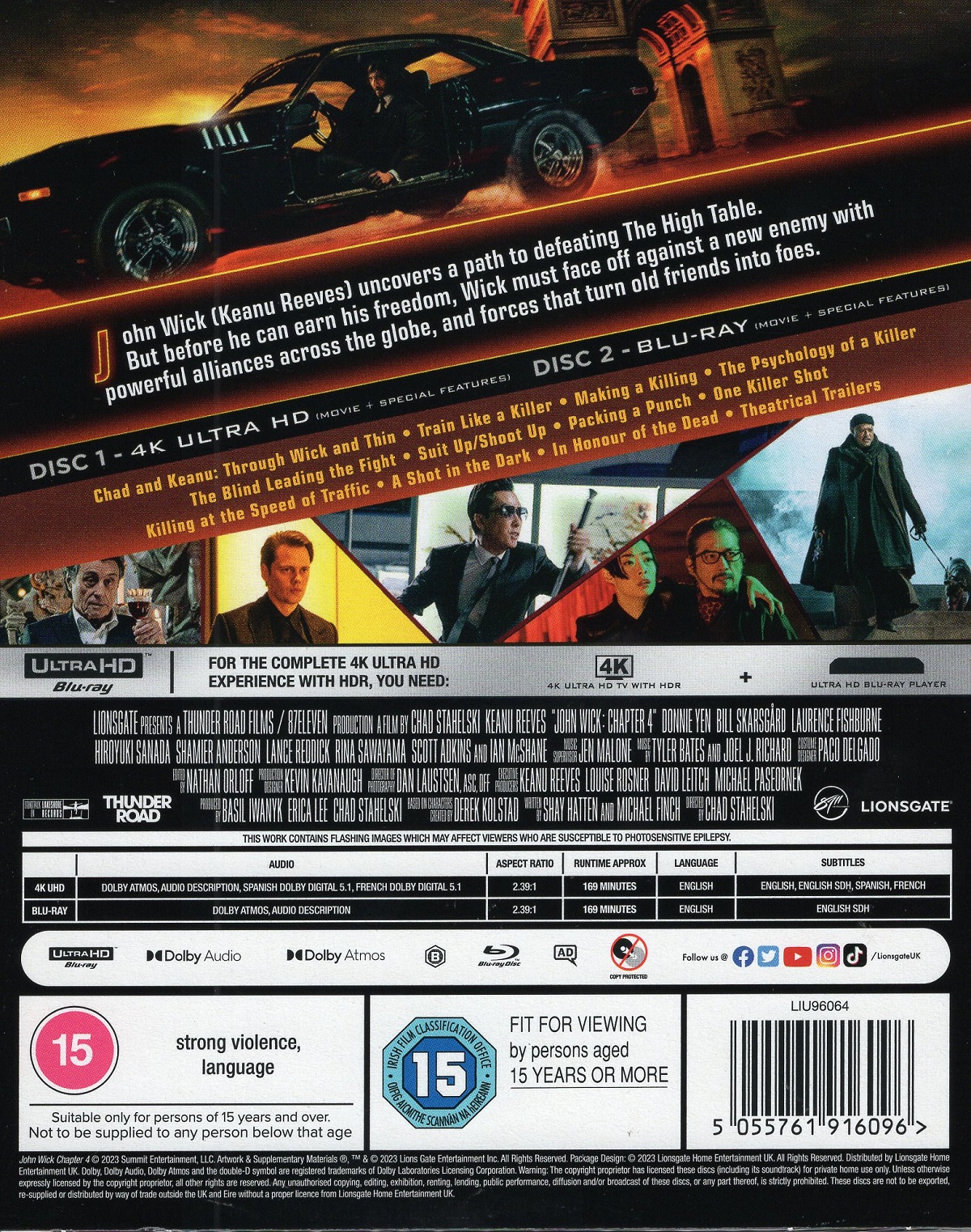 John Wick 4 (ej svensk text) (4K Ultra HD + Blu-ray) - 2