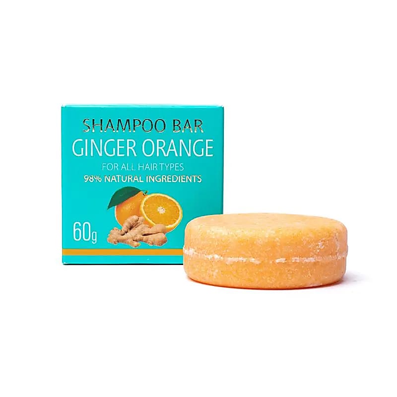 Naturlig schampo bar ingefära apelsin  60 gr
