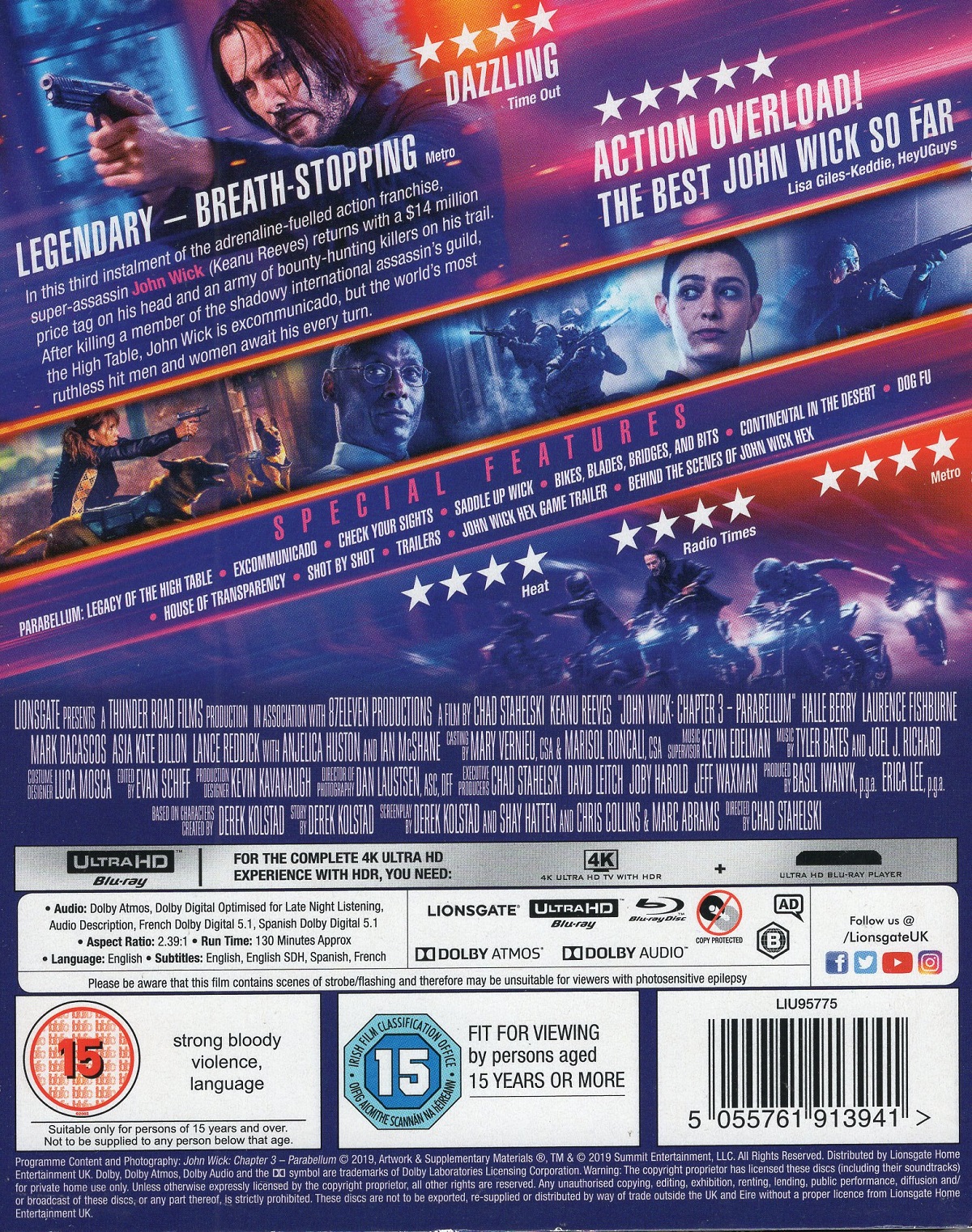 John Wick: Chapter 3 - Parabellum (ej svensk text) (4K Ultra HD + Blu-ray) - 2