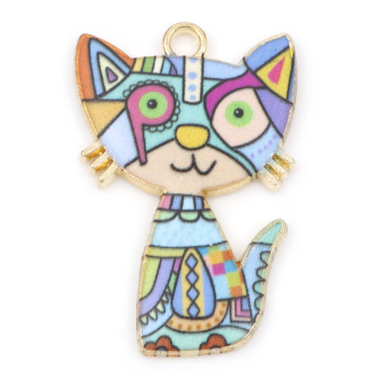 Charm   Enameld Cat  , Modern  mix pattern
