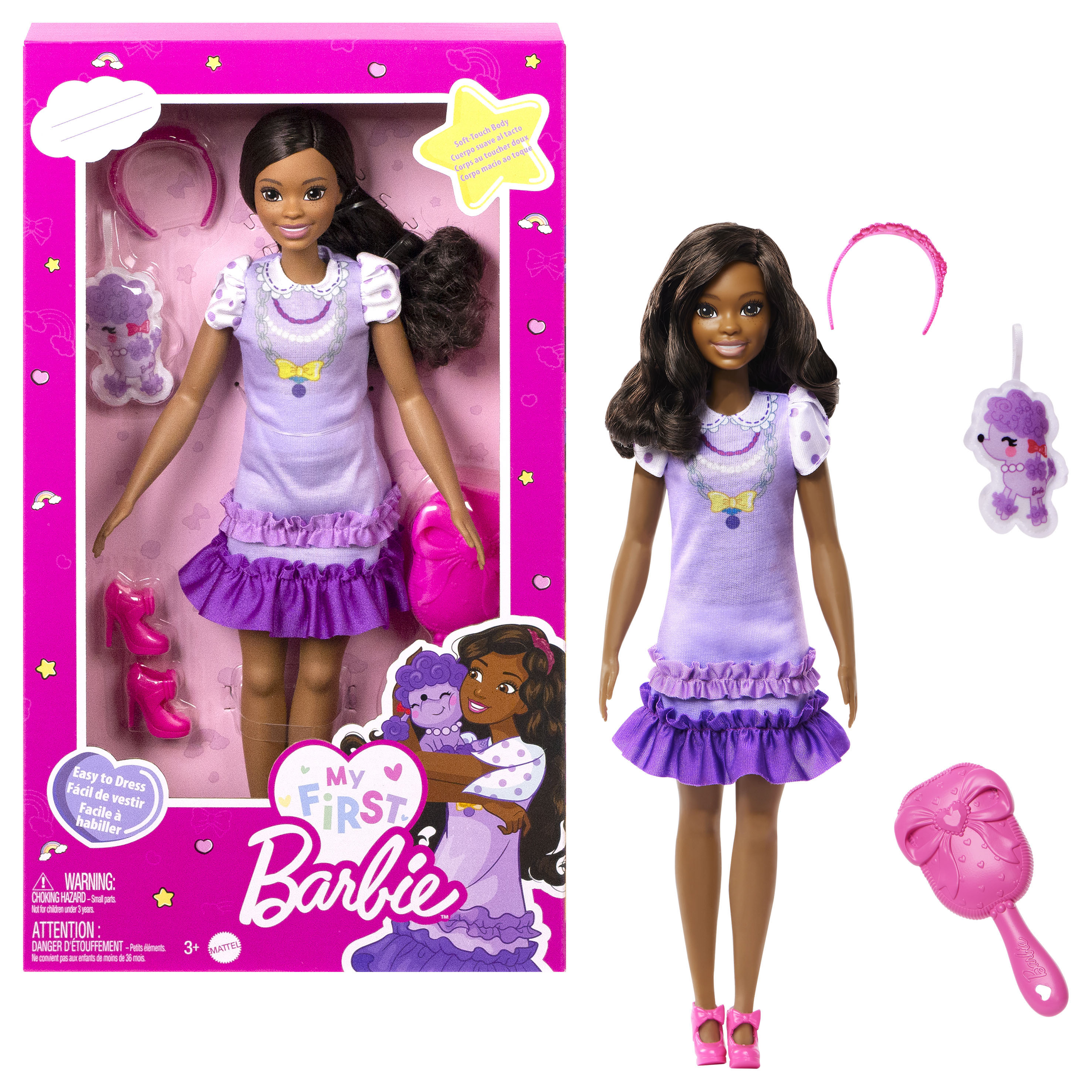 My first Barbie HLL20 Purple dress Barbie