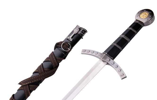 Crusader Riddare  Svärd  med Slida - 60cm