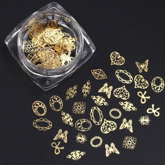 Dekoration metall till resin -   Filigree Guld