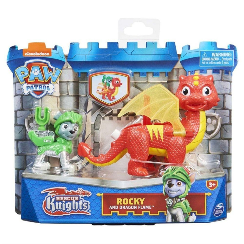 Paw Patrol Knights Rocky & Dragon Flame