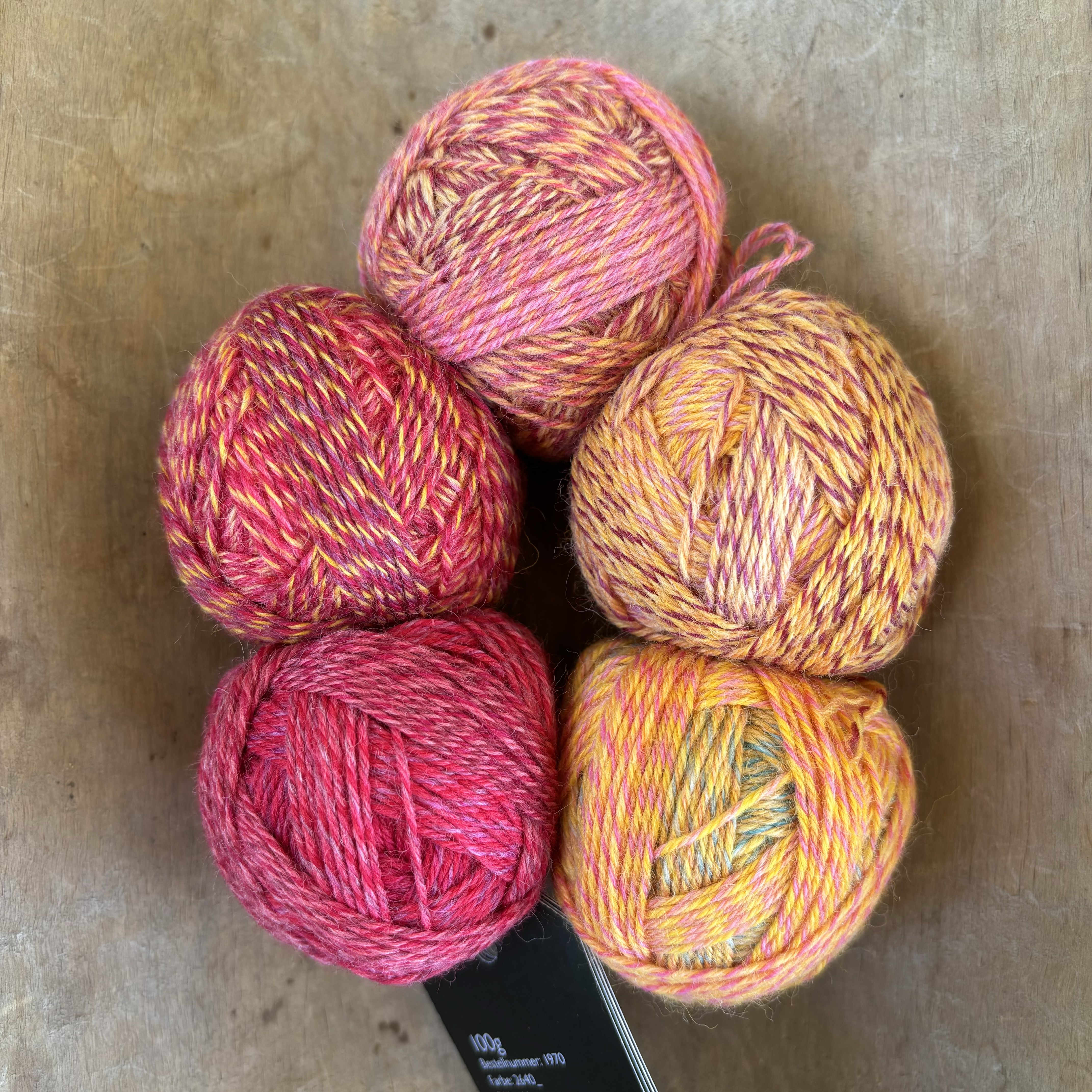 Sockgarn Schoppel - Crazy Perlen cerisegul - House of Hildur