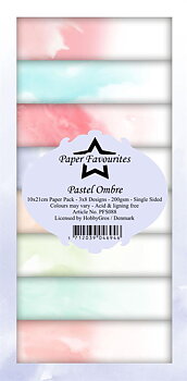 Paper Favourites Slim Card  -Pastel Ombre