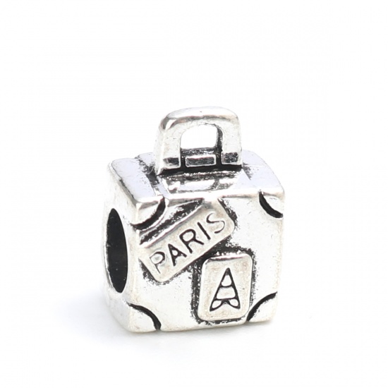 Connector / bail in silver  metal Bag