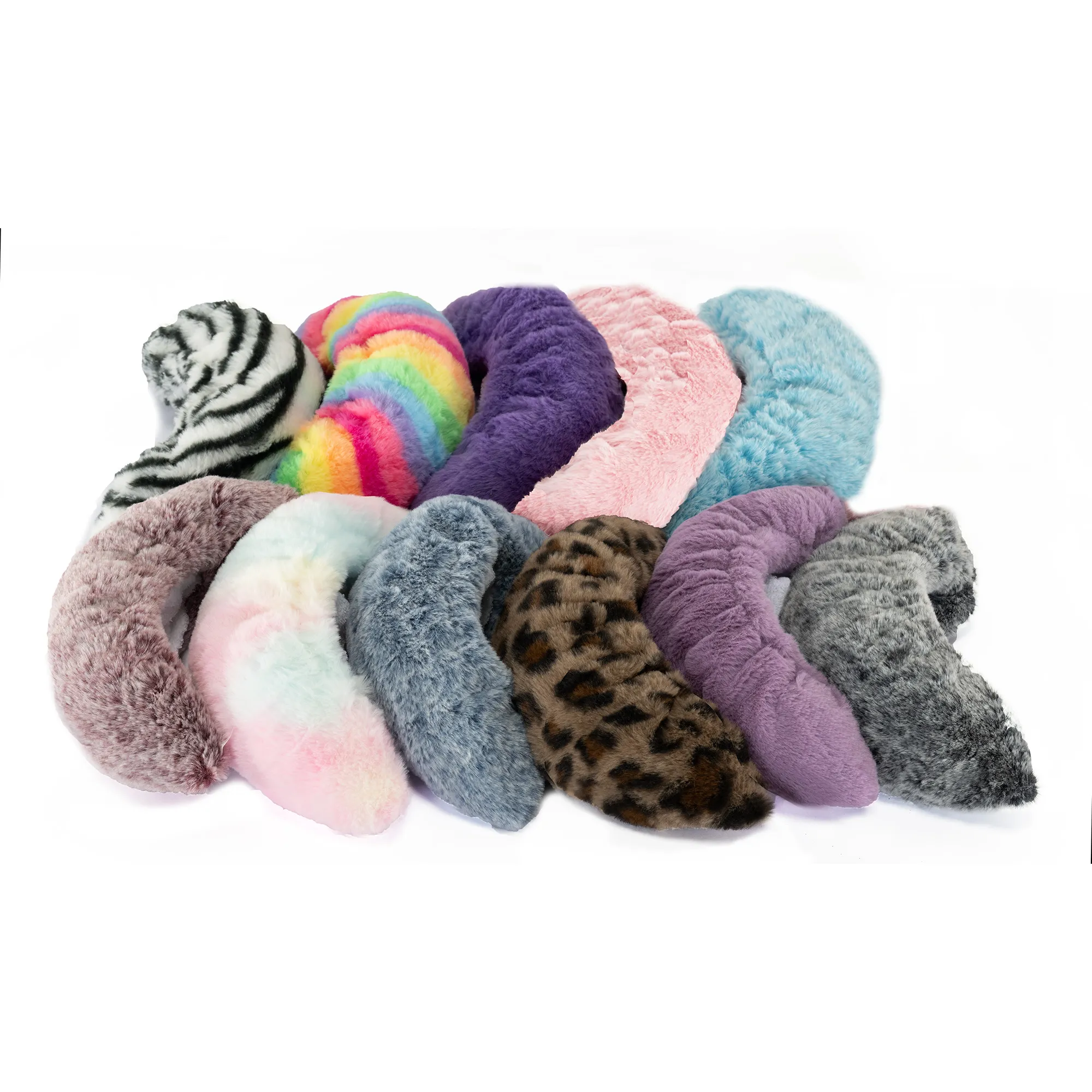 Fluffiga skenskydd i päls - 3
