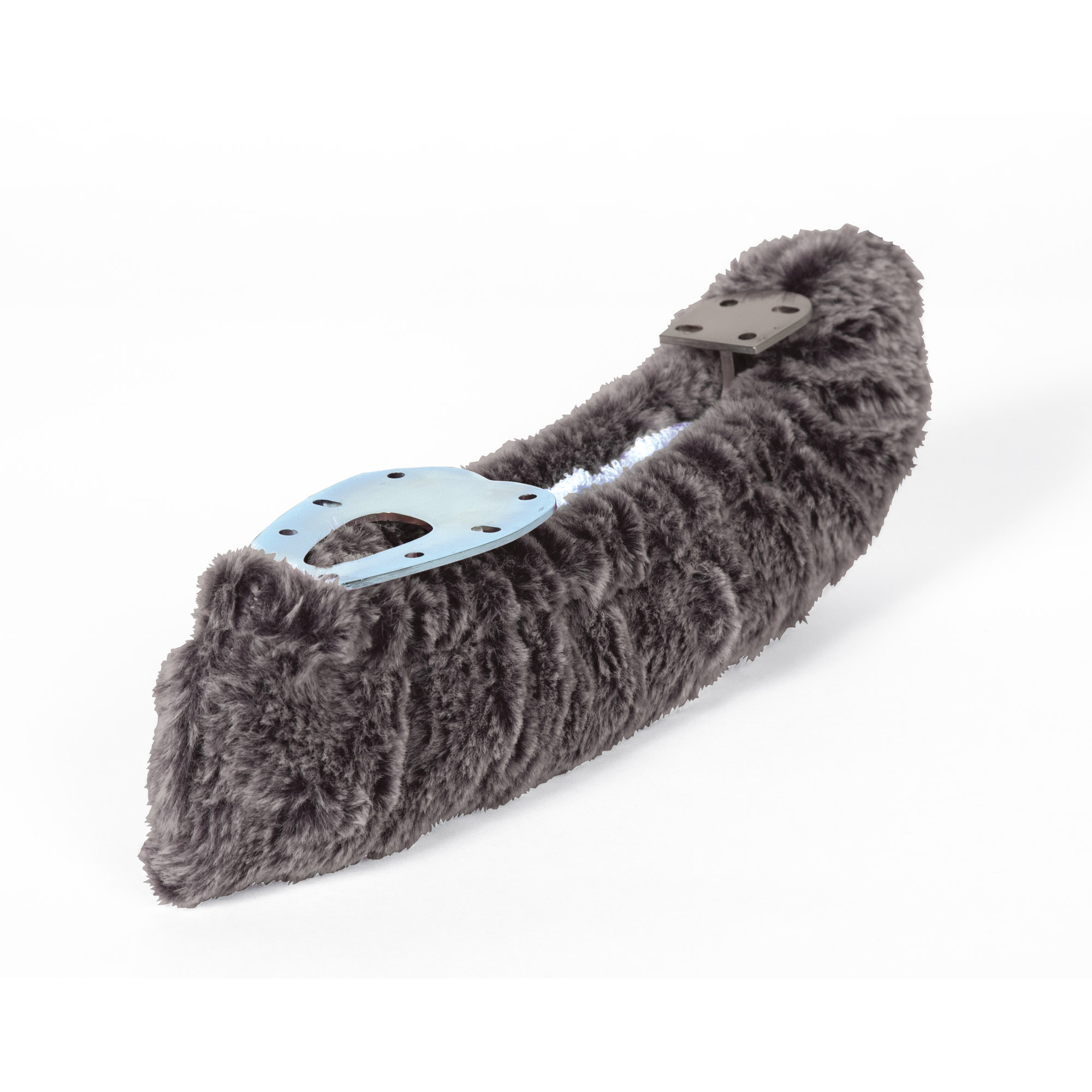 Fluffiga skenskydd i päls - 4