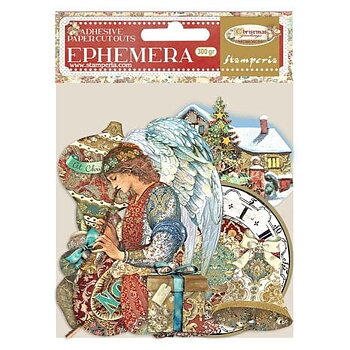 Stamperia Christmas Greetings Adhesive Cut-outs Ephemera 