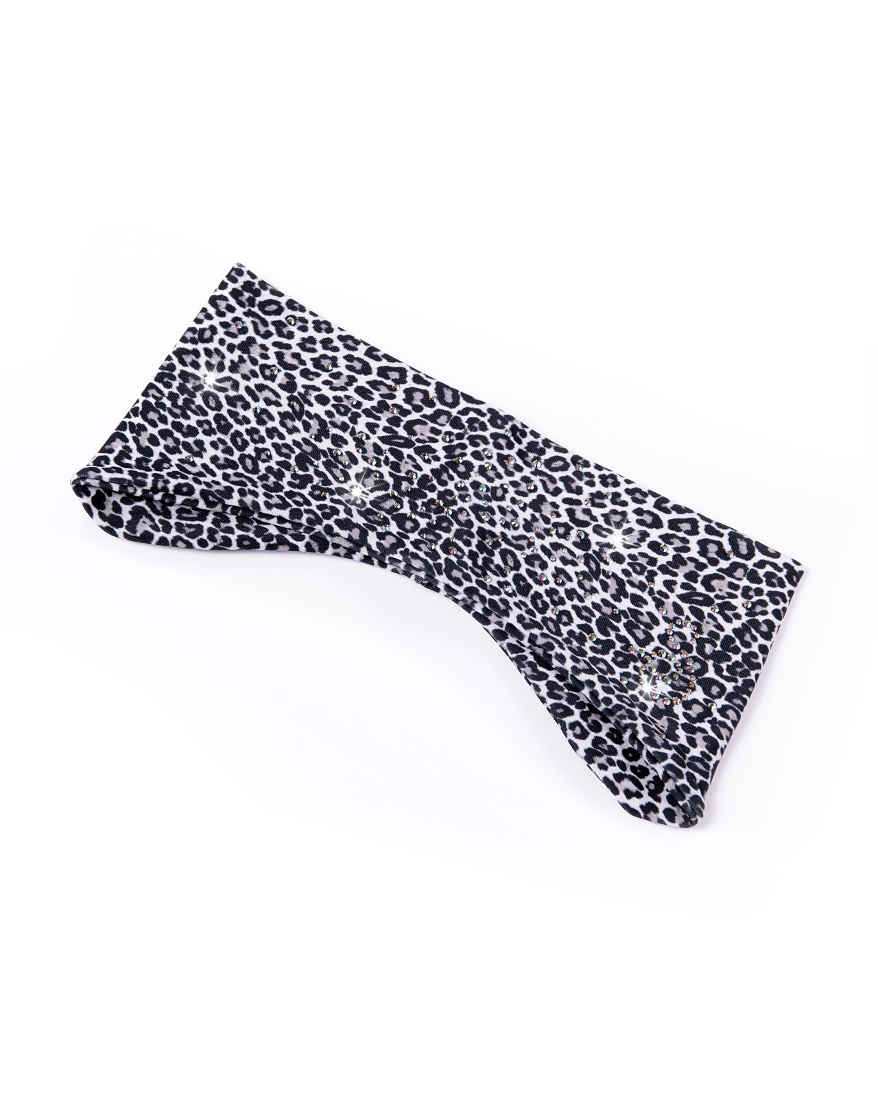 Pannband i djurmönstad microfiber 