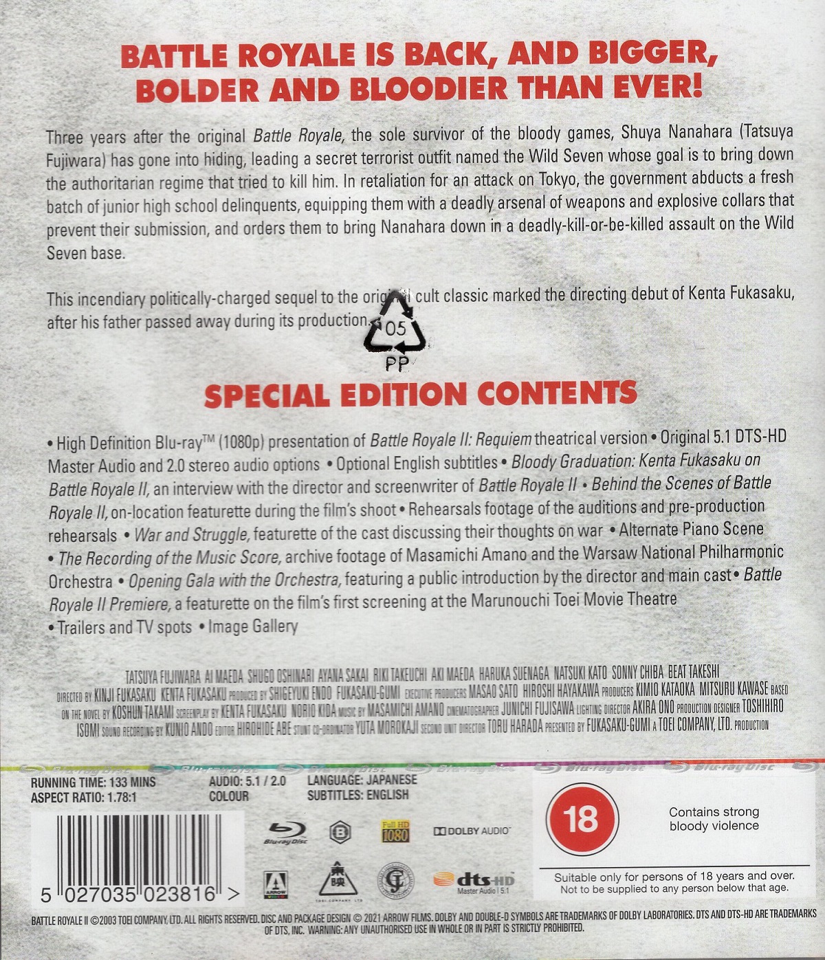 Battle Royale II - Requiem (ej svensk text) (Blu-ray) - Kvarnvideo.se
