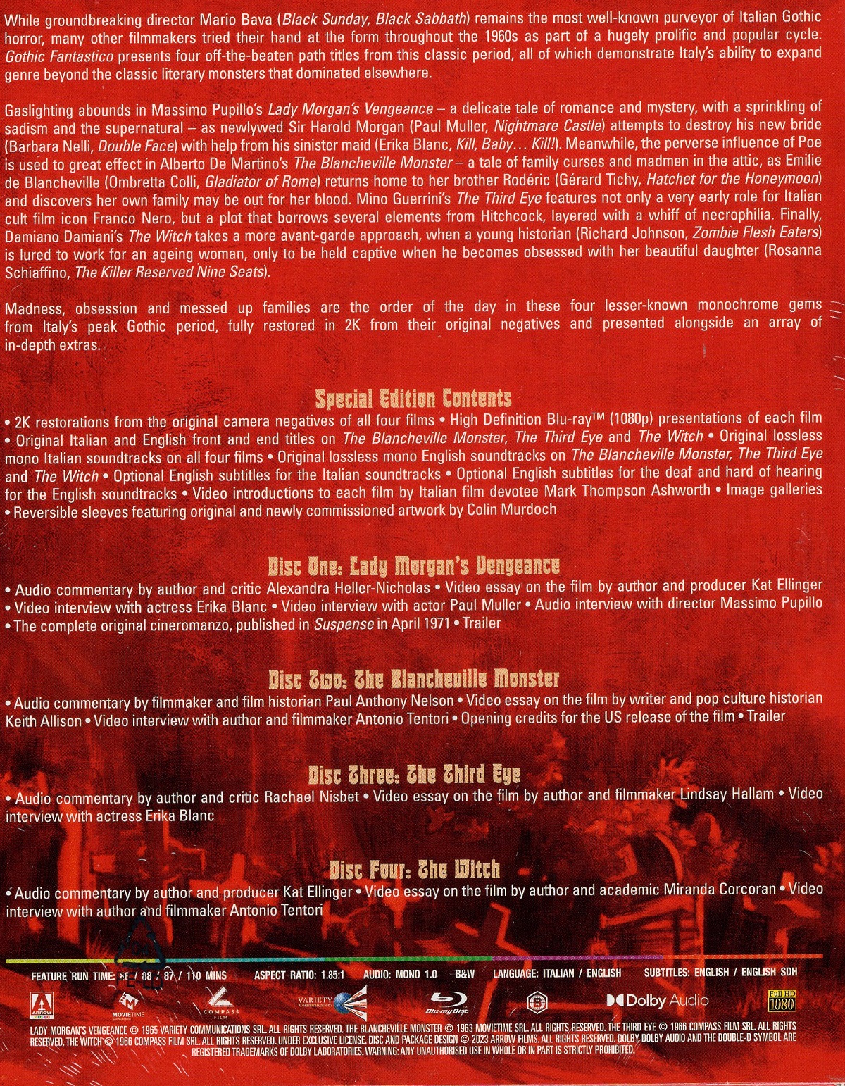 Gothic Fantastico: Four Italian Tales of Terror (ej svensk text) (Blu-ray) - 2