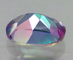 Bonita piedra preciosa de topacio místico natural ovalado de 1,53 ct de 8x6,1 mm - 2