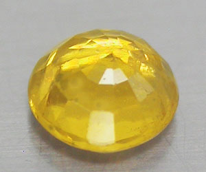 Lyxig 4.2 mm rund naturlig kanarie gul safir ädelsten - 2