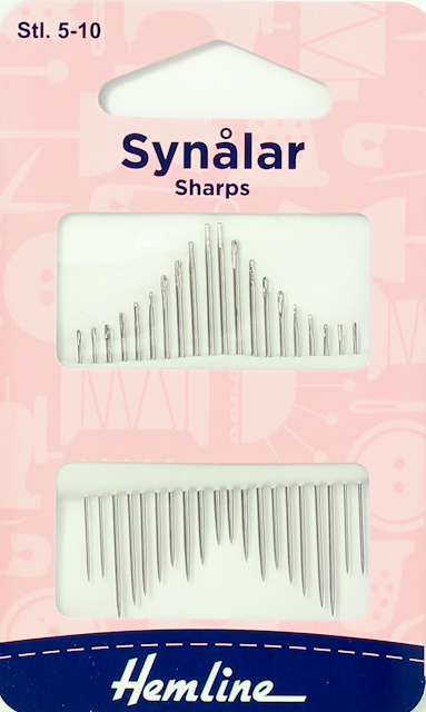Synålar Sharps Stl.5-10