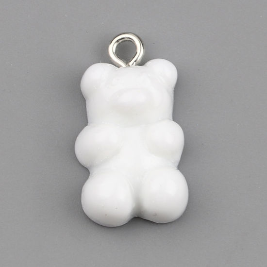 Charm REsin teddybear White opak