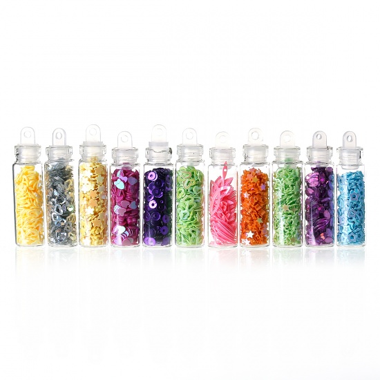 Resin sequins, 12 mixed bottles