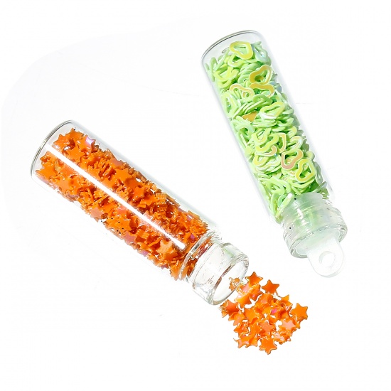 Resin sequins, 12 mixed bottles - 2
