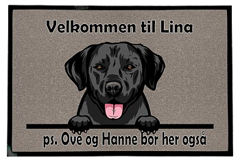 Dørmatte Labrador 1 